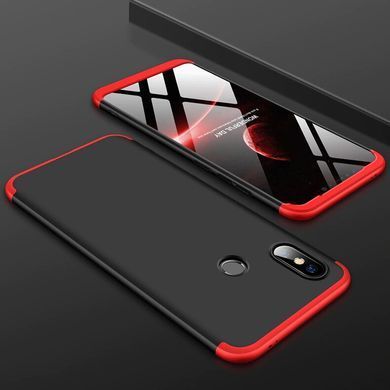 Защитный чехол GKK Full 360 для Xiaomi Mi8 Черный / Красный