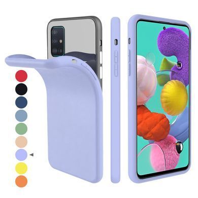 Защитный чехол Liquid Case Full Cover для Samsung A515F Galaxy A51 2020 Сиреневый