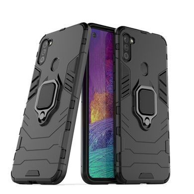 Захисний чохол Strong Guard Ring для Samsung A115F Galaxy A11 / Galaxy M11 Чорний