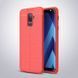 Захисний чохол Leather для Samsung A605 Galaxy A6 Plus / Galaxy J8 Plus 2018 Червоний