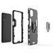 Защитный чехол Strong Guard Ring для Samsung A225F Galaxy A22 / M325F Galaxy M32 Черный