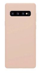 Защитный чехол Liquid Case Full Cover для Samsung Galaxy S10 (G973F) Бежевый