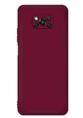 Захисний чохол Liquid Case Full Camera для Xiaomi Poco X3 / X3 NFC / X3 Pro Малиновий