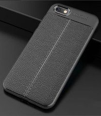 Защитный чехол Leather для Huawei Y5 Prime 2018 / Huawei Honor 7A Черный