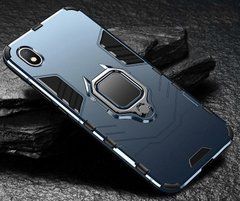 Защитный чехол Strong Guard Ring для Huawei Y5 2019 / Honor 8S Navy