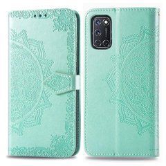 Чохол-книжка Art Book для Oppo A52 / A72 / A92 Бірюзовий