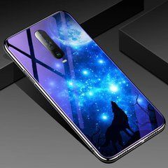 Защитный чехол Fantasy с глянцевыми торцами для Xiaomi Redmi K30 / Poco X2 (луна) Голубой