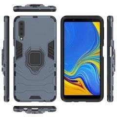 Защитный чехол Strong Guard Ring для Samsung A750 Galaxy A7 2018 Navy