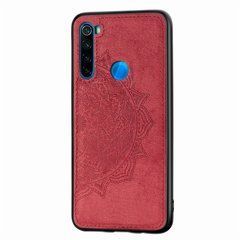 Защитный чехол Textile Decor для Xiaomi Redmi Note 8 / Note 8 2021 Красный