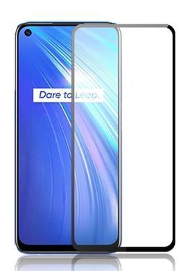 Захисне скло Full Glue для Realme 6 Чорний