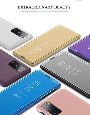 Чохол-книжка Clear View Mirror для Samsung Galaxy S20 FE / S20 FE 5G Рожевий