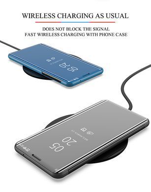 Чохол-книжка Clear View Mirror для Samsung Galaxy S20 FE / S20 FE 5G Рожевий