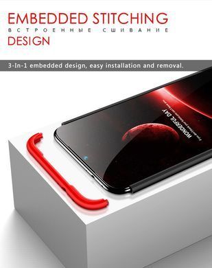 Защитный чехол GKK Full 360 для Xiaomi Redmi Note 7 Pro Черный / Красный