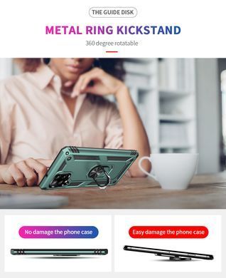 Захисний чохол Kvadrat Ring для Samsung Galaxy A42 5G Чорний