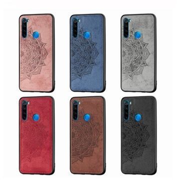 Защитный чехол Textile Decor для Xiaomi Redmi Note 8 / Note 8 2021 Розовый