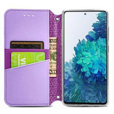 Чехол-книжка Flower Book для Samsung A515F Galaxy A51 2020 Фиолетовый