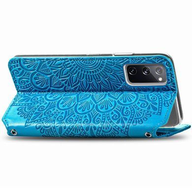 Чохол-книжка Flower Book для Samsung Galaxy S20 FE / S20 FE 5G Блакитний