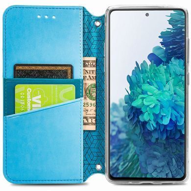 Чохол-книжка Flower Book для Samsung Galaxy S20 FE / S20 FE 5G Блакитний