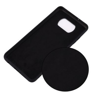 Защитный чехол Liquid Case Full Cover для Xiaomi Poco X3 / X3 NFC / X3 Pro Черный