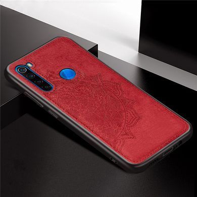 Защитный чехол Textile Decor для Xiaomi Redmi Note 8 / Note 8 2021 Красный