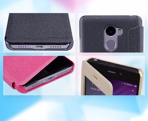 Чохол-книжка Nillkin Sparkle для Xiaomi Redmi 4 Золотий