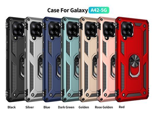 Захисний чохол Kvadrat Ring для Samsung Galaxy A42 5G Чорний