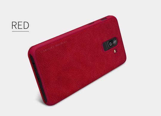 Чехол-книжка Nillkin Qin для Samsung J810 Galaxy J8 2018 Красный
