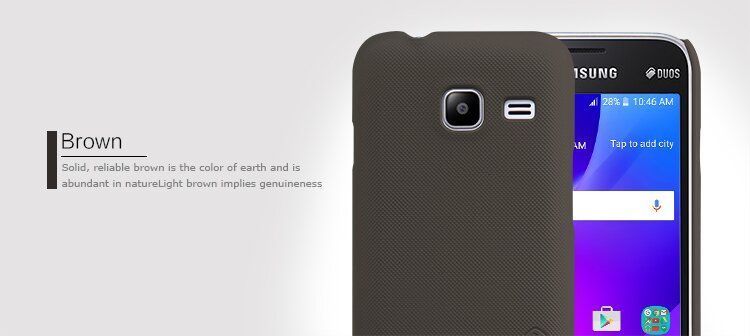 Захисний чохол Nillkin Frosted Shield для Samsung J105H Galaxy J1 Mini Коричневий