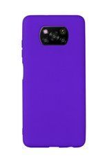 Защитный чехол Liquid Case Full Cover для Xiaomi Poco X3 / X3 NFC / X3 Pro Фиолетовый