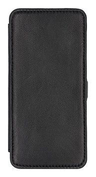 Чехол из натуральной кожи Genuine Leather Book для LG K10 2017 (без функции подставки) Черный