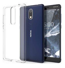 TPU чохол Strong Clear 0,5mm для Nokia 5.1 2018 Прозорий