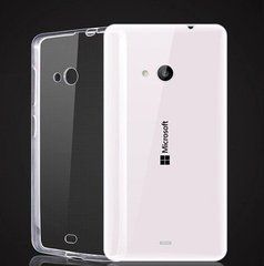 Защитный чехол Clear TPU для Microsoft Lumia 540 Прозрачный
