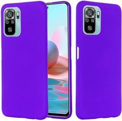 Захисний чохол Liquid Case Full Cover для Xiaomi Redmi Note 10 / Redmi Note 10S / Poco M5s Фіолетовий