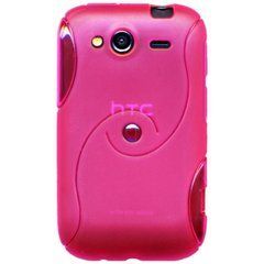 Чехол TPU S-line для HTC Wildfire S Розовый