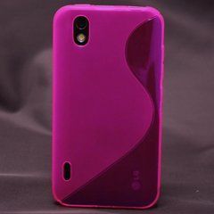 Чехол TPU S-line для LG P990 Розовый
