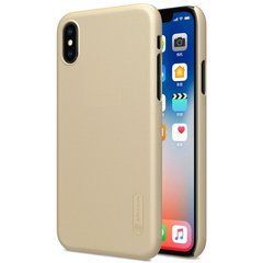 Защитный чехол Nillkin Frosted Shield для iPhone 10 (X) / iPhone XS Золотистый