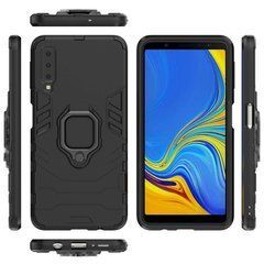 Защитный чехол Strong Guard Ring для Samsung A750 Galaxy A7 2018 Черный