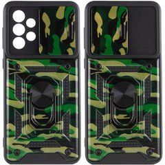 Защитный чехол Camo Ring Lock для Samsung Galaxy A73 5G Зеленый