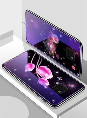 Защитный чехол Fantasy с глянцевыми торцами для Huawei Mate 20 Pro (луна) Голубой