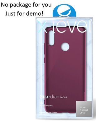 Защитный чехол X-level Guardian для Huawei P Smart 2019 / Huawei Honor 10 Lite Бордовый