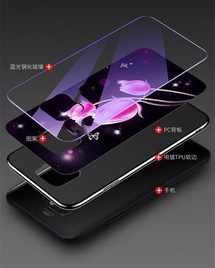 Защитный чехол Fantasy с глянцевыми торцами для Huawei Mate 20 Pro (луна) Голубой