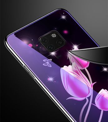 Защитный чехол Fantasy с глянцевыми торцами для Huawei Mate 20 Pro (луна) Голубой