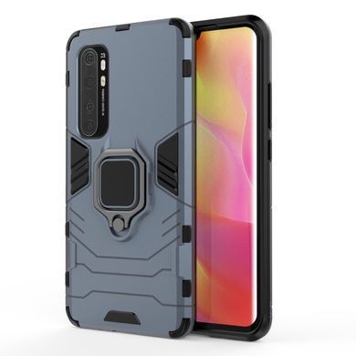 Защитный чехол Strong Guard Ring для Xiaomi Mi Note 10 Lite Navy