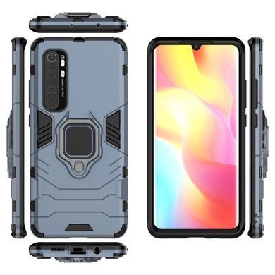 Защитный чехол Strong Guard Ring для Xiaomi Mi Note 10 Lite Navy