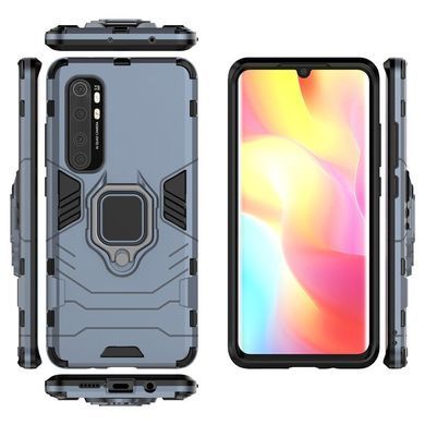 Защитный чехол Strong Guard Ring для Xiaomi Mi Note 10 Lite Navy