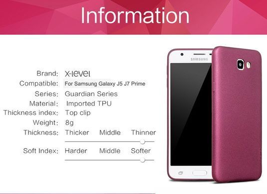 Захисний чохол X-level Guardian для Samsung G570F Galaxy J5 Prime (2016) Чорний
