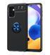 Защитный чехол Color Ring для Samsung A325F Galaxy A32 4G Черный / Синий