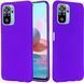 Защитный чехол Liquid Case Full Cover для Xiaomi Redmi Note 10 / Redmi Note 10S / Poco M5s Фиолетовый