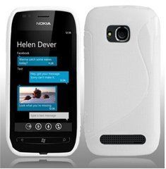 Чехол TPU S-line для Nokia Lumia 710 Белый
