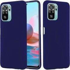 Захисний чохол Liquid Case Full Cover для Xiaomi Redmi Note 10 / Redmi Note 10S / Poco M5s Dark Blue
